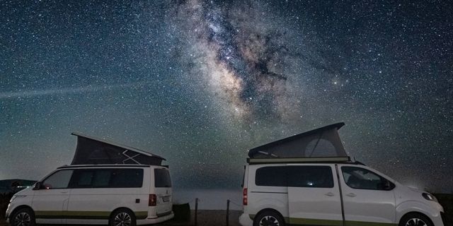 Campervan by night
