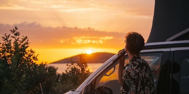 Camper Sonnenuntergang