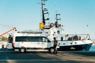 Grand California vor Boot