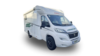 Wohnmobil mit getrennten Betten von außen